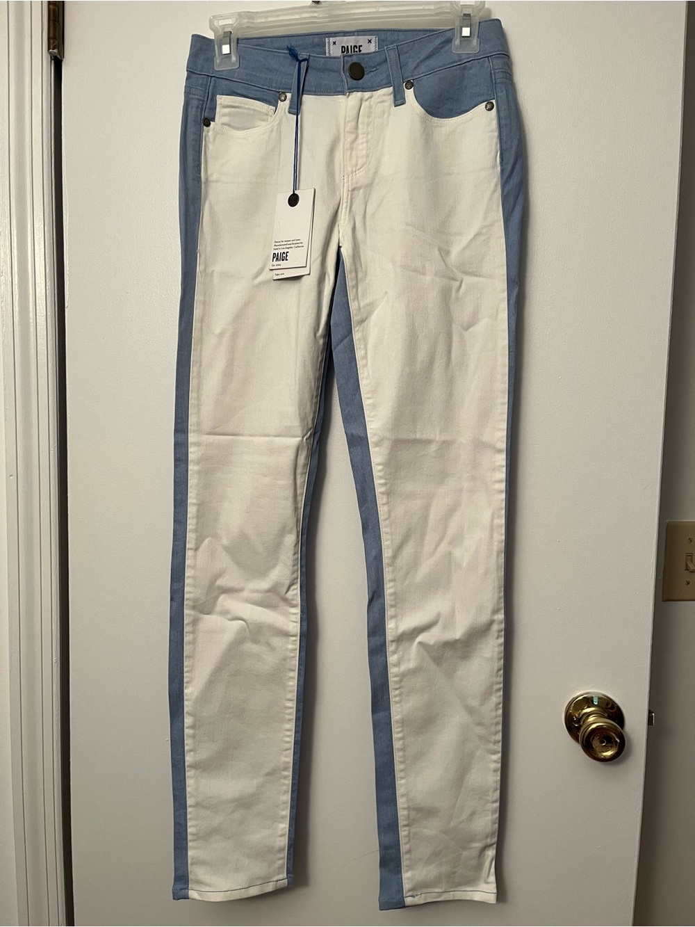 PAIGE Premium Denim Two-Tone Jeans Sz 25 NWT
